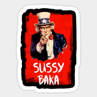 Sussy Baka Sticker